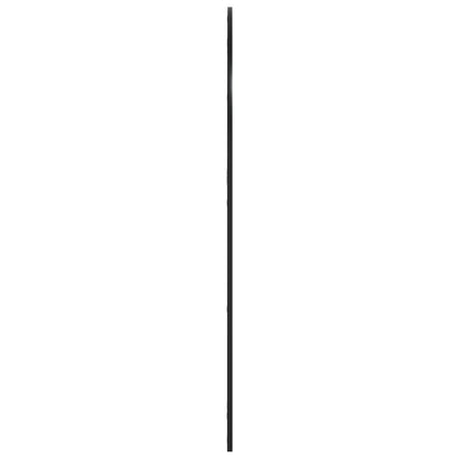 Specchio da Parete Nero 100x130 cm Arco in Ferro