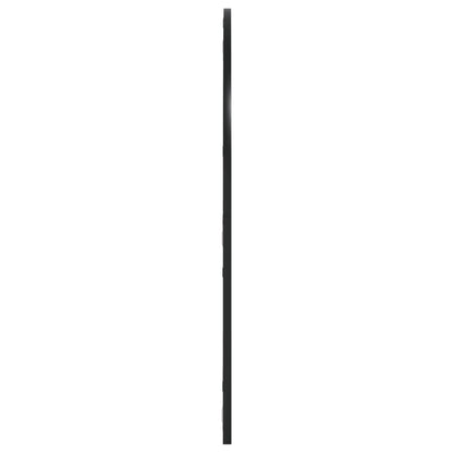 Specchio da Parete Nero 80x80 cm Arco in Ferro