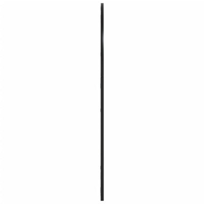 Specchio da Parete Nero 80x100 cm Arco in Ferro