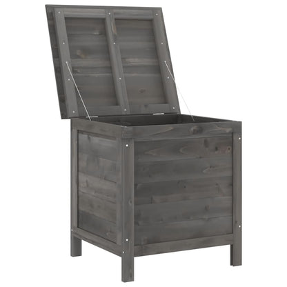 Contenitore da Giardino Antracite 50x49x56,5 cm Massello Abete