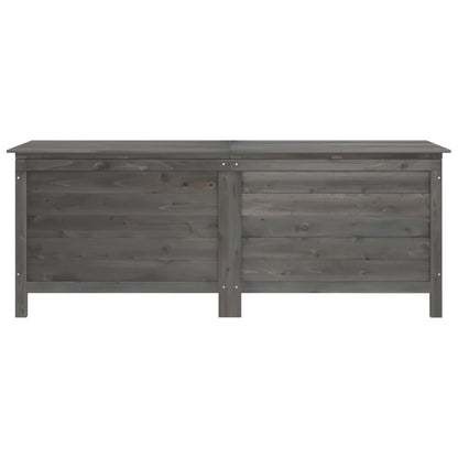 Contenitore da Giardino Antracite 150x50x56,5 cm Massello Abete