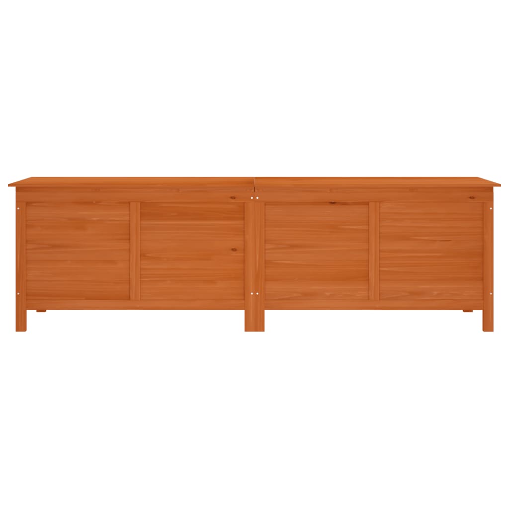 Contenitore da Giardino Marrone 198,5x50x56,5 cm Massello Abete