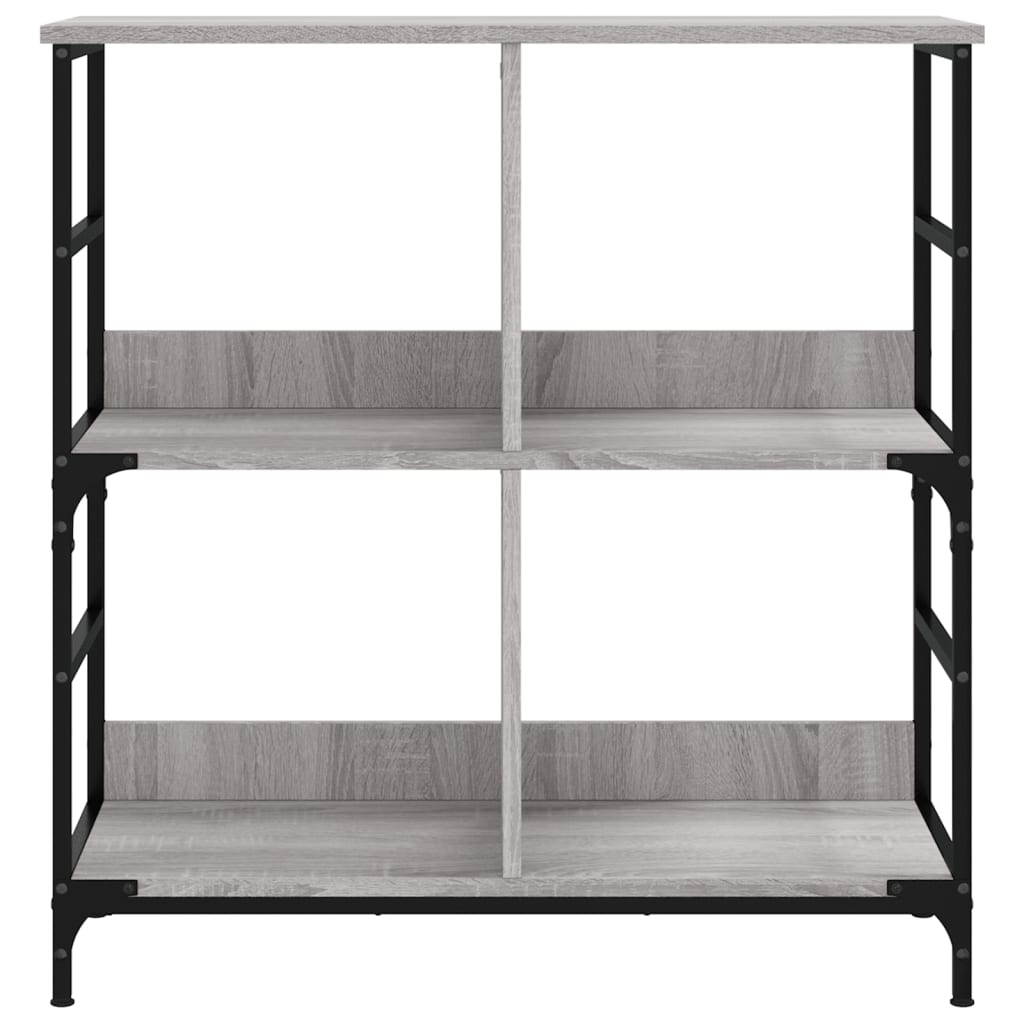 Libreria Grigio Sonoma 78,5x33x82 cm in Legno Multistrato