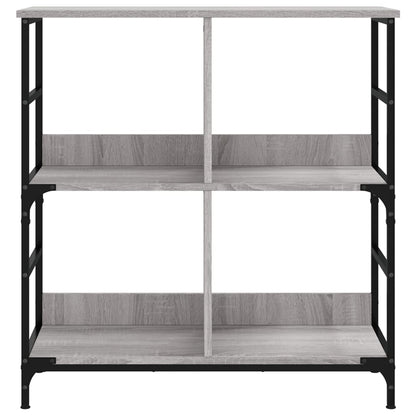 Libreria Grigio Sonoma 78,5x33x82 cm in Legno Multistrato