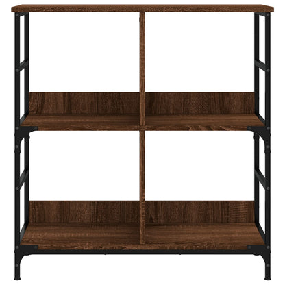 Libreria Rovere Marrone 78,5x33x82 cm in Legno Multistrato