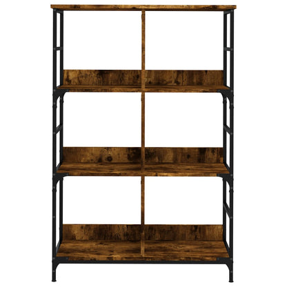 Libreria Rovere Fumo 78,5x33x117,5 cm in Legno Multistrato