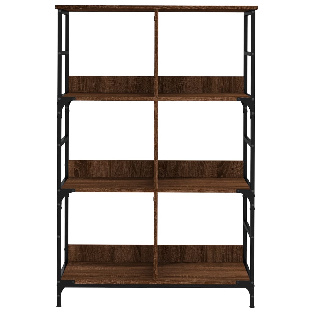 Libreria Rovere Marrone 78,5x33x117,5 cm in Legno Multistrato