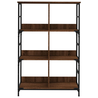 Libreria Rovere Marrone 78,5x33x117,5 cm in Legno Multistrato