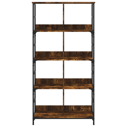 Libreria Rovere Fumo 78,5x33x153 cm in Legno Multistrato