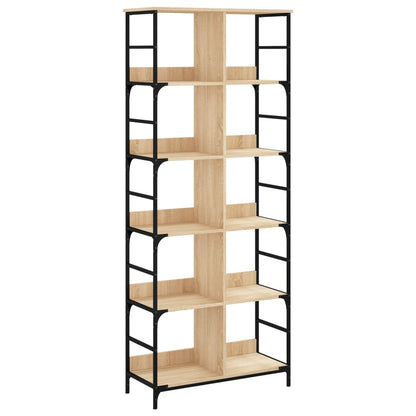 Libreria Rovere Sonoma 78,5x33x188,5 cm in Legno Multistrato