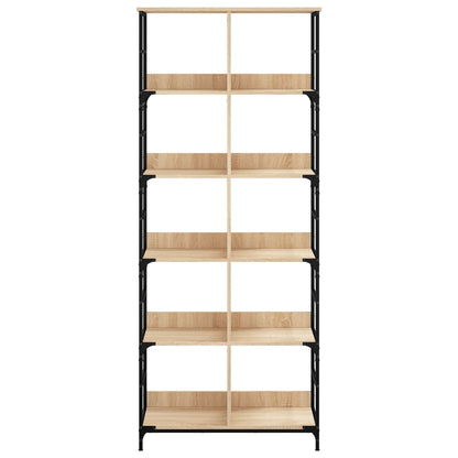 Libreria Rovere Sonoma 78,5x33x188,5 cm in Legno Multistrato