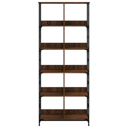 Libreria Rovere Marrone 78,5x33x188,5 cm in Legno Multistrato