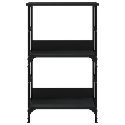 Libreria Nera 50x33x82 cm in Legno Multistrato