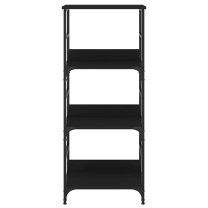 Libreria Nera 50x33x117,5 cm in Legno Multistrato