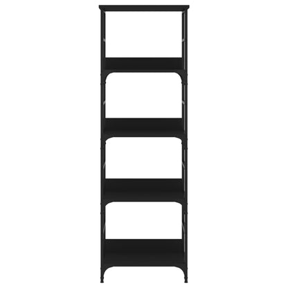 Libreria Nera 50x33x153 cm in Legno Multistrato