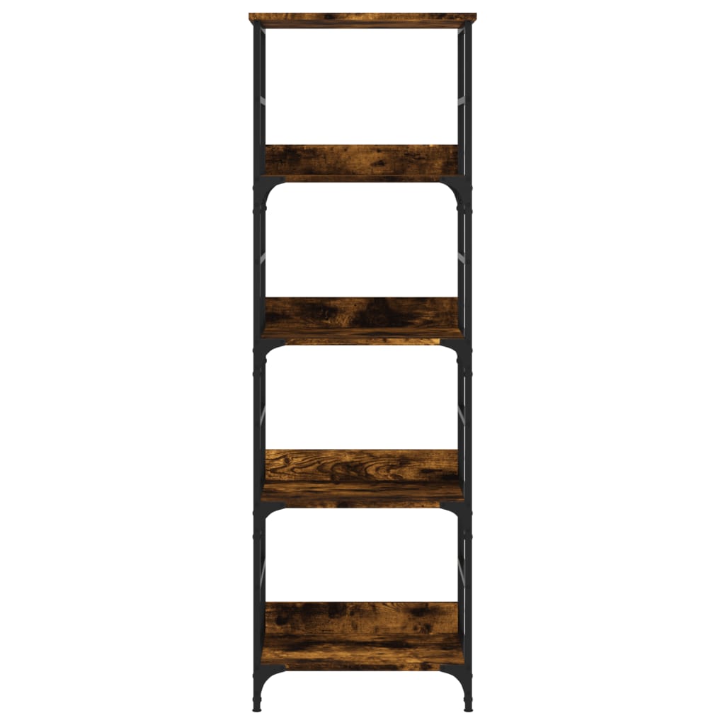Libreria Rovere Fumo 50x33x153 cm in Legno Multistrato