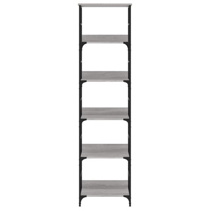 Libreria Grigio Sonoma 50x33x188,5 cm in Legno Multistrato