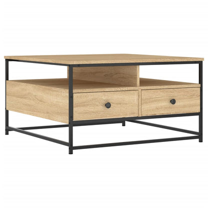 Tavolino da Salotto Rovere Sonoma 80x80x45cm Legno Multistrato
