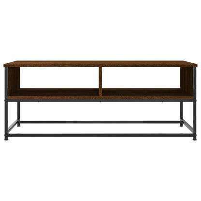 Tavolino Salotto Rovere Marrone 100x51x40 cm Legno Multistrato