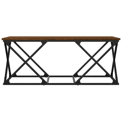 Tavolino Salotto Rovere Marrone 100x49x40 cm Legno Multistrato