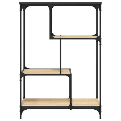 Libreria Rovere Sonoma 81x36x115 cm Legno Multistrato e Acciaio