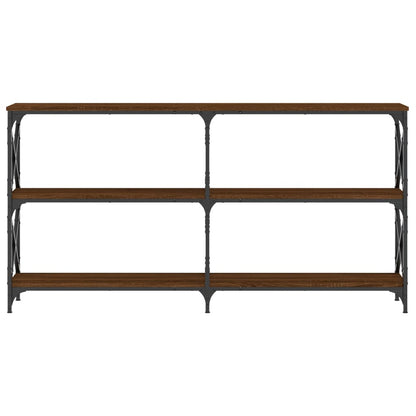 Tavolo Consolle Rovere Marrone 200x28x80,5 cm Legno Multistrato