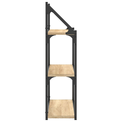 Scaffale Parete 3Ripiani Rovere Sonoma 60x21x78,5cm Multistrato