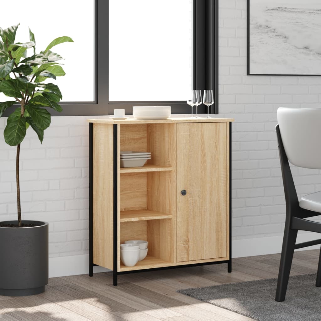 Credenza Rovere Sonoma 70x30x80 cm in Legno Multistrato