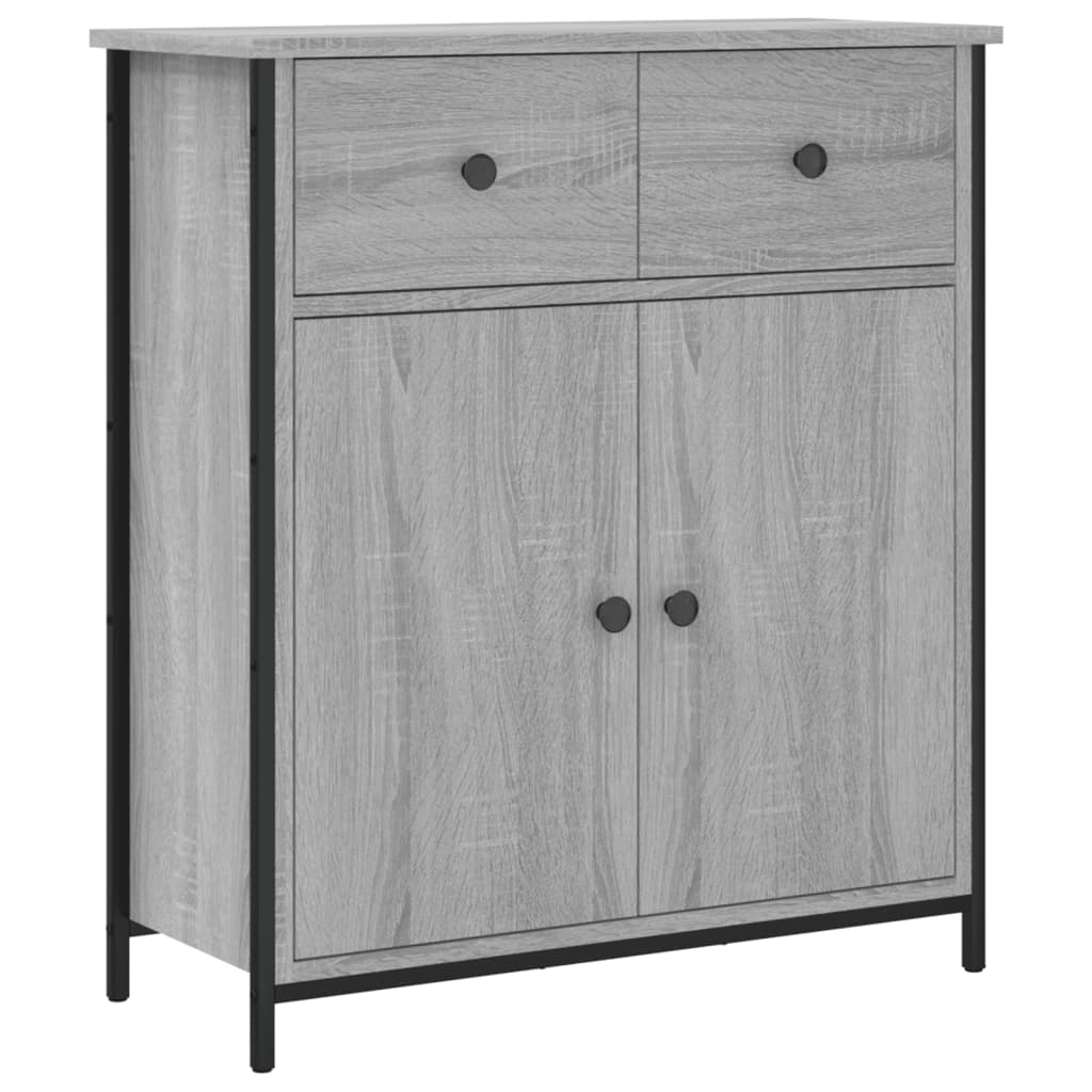 Credenza Grigio Sonoma 70x30x80 cm in Legno Multistrato