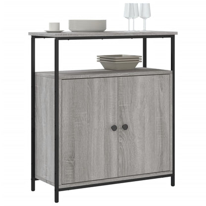 Credenza Grigio Sonoma 70x30x80 cm in Legno Multistrato