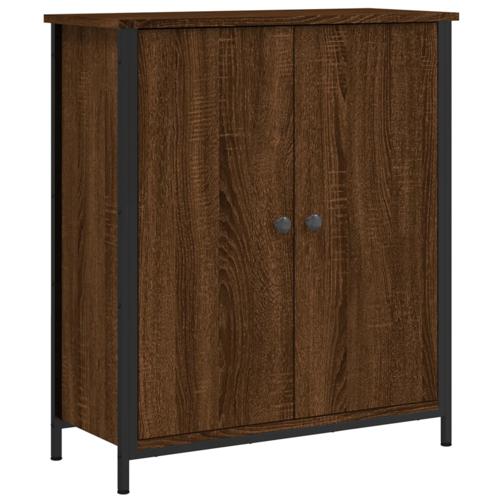 Credenza Rovere Marrone 70x30x80 cm in Legno Multistrato