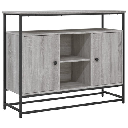 Credenza Grigio Sonoma 100x35x80 cm in Legno Multistrato