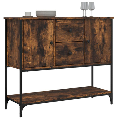 Credenza Rovere Fumo 100x36x85 cm in Legno Multistrato
