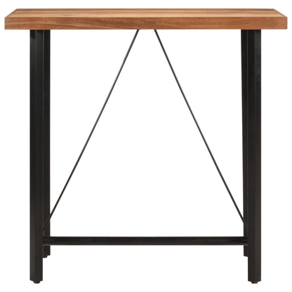 Tavolino da Bar 110x55x107cm Legno Massello di Acacia e Ferro