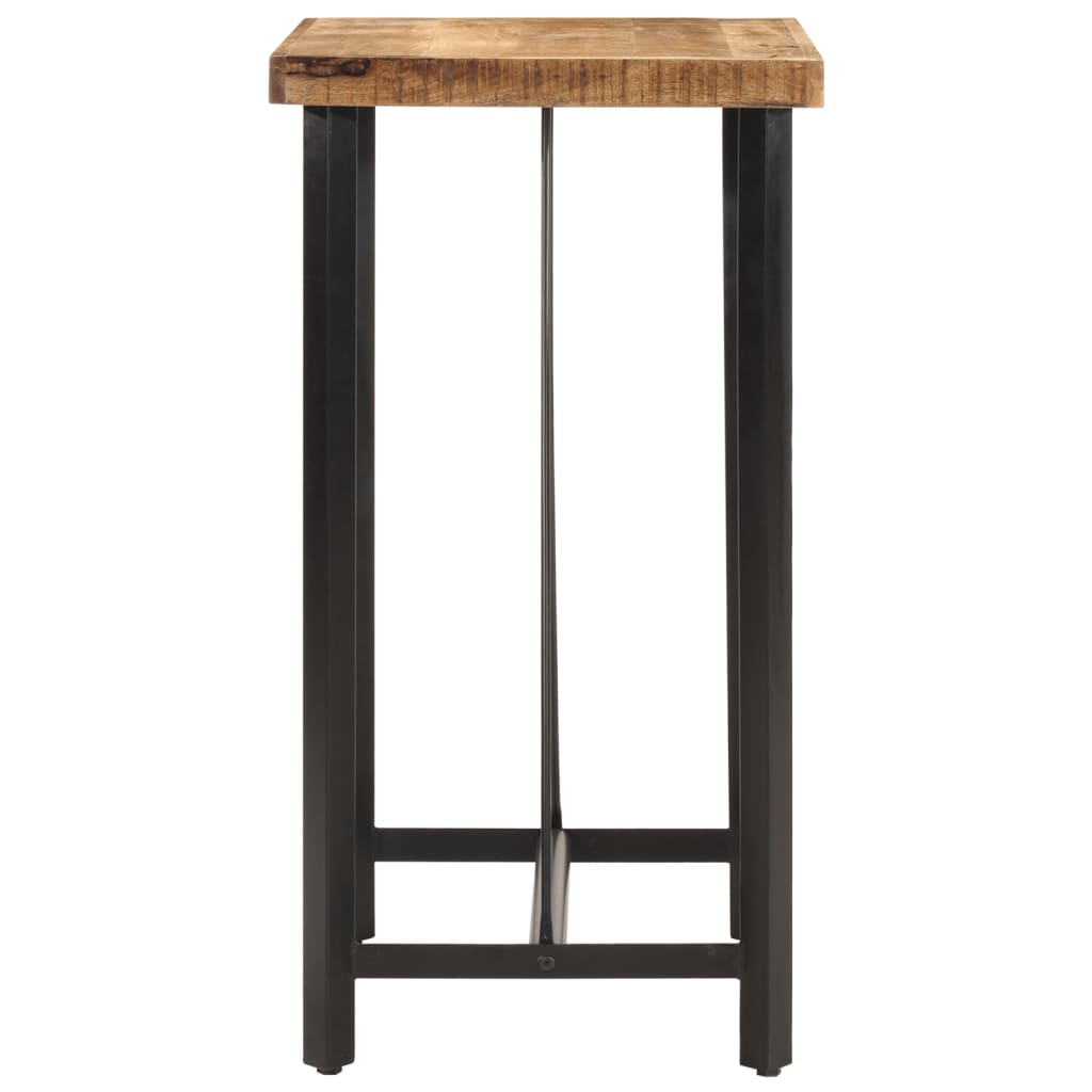 Tavolino da Bar 55x55x107 cm Legno Massello di Mango e Ferro