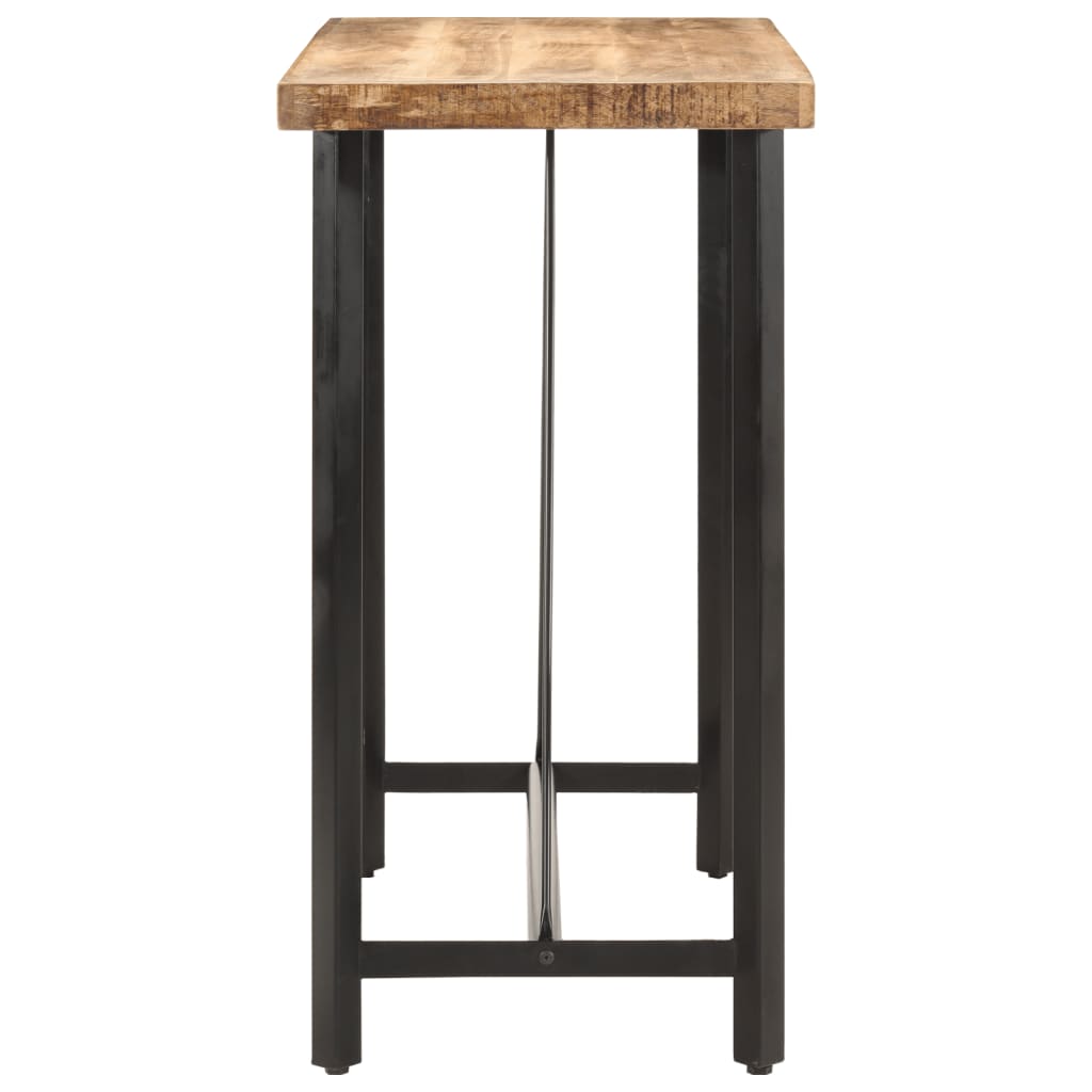 Tavolino da Bar 110x55x107 cm Legno Massello di Mango e Ferro