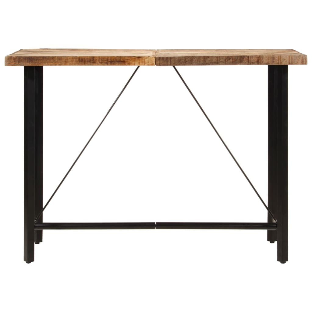 Tavolino da Bar 150x70x107 cm Legno Massello di Mango e Ferro