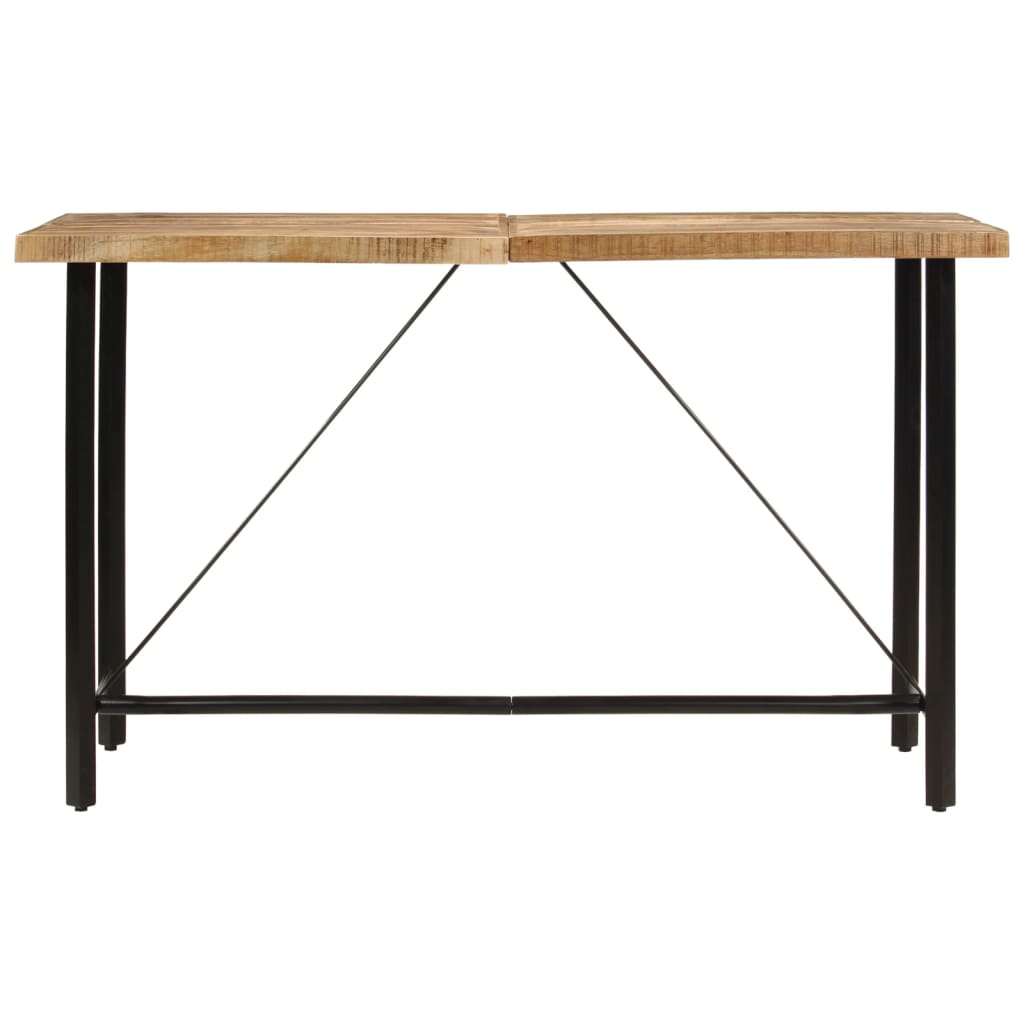 Tavolino da Bar 180x70x107 cm Legno Massello di Mango e Ferro