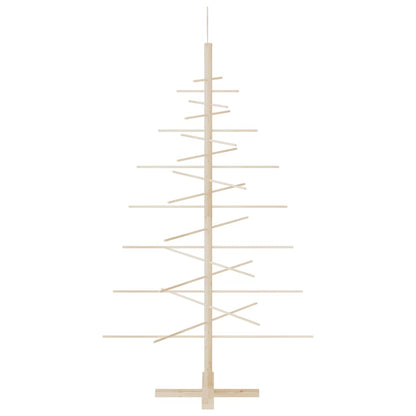 Albero di Natale Decorativo in Legno 150 cm Legno Massello Pino