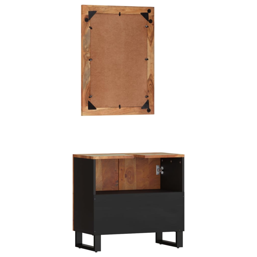 Set Mobili da Bagno 2 pz in Legno Massello di Recupero