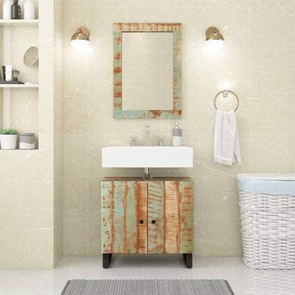 Set Mobili da Bagno 2 pz in Legno Massello di Recupero