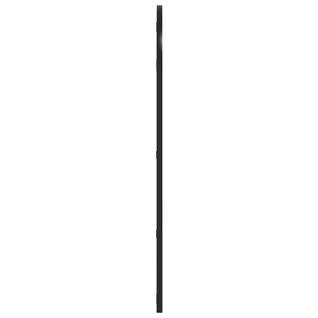 Specchio da Parete Nero 40x80 cm Arco in Ferro