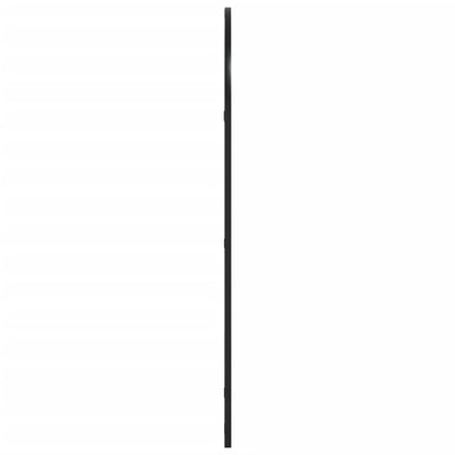 Specchio da Parete Nero 60x100 cm Arco in Ferro