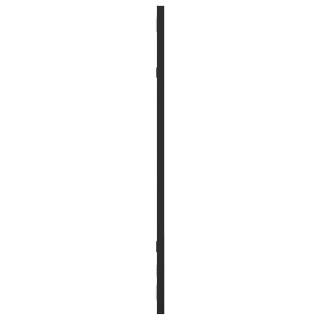 Specchio da Parete Nero 30x60 cm Rettangolare in Ferro