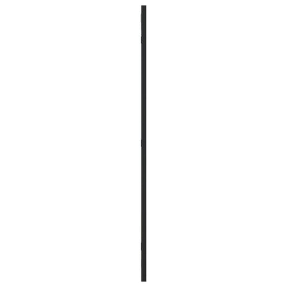 Specchio da Parete Nero 40x80 cm Rettangolare in Ferro