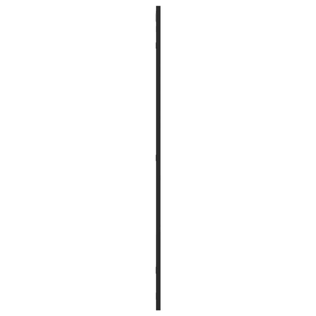 Specchio da Parete Nero 60x100 cm Rettangolare in Ferro