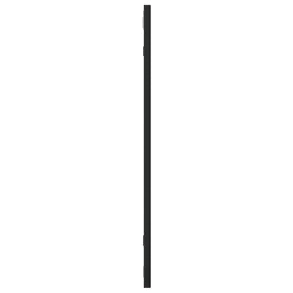 Specchio da Parete Nero 60x60 cm Quadrato in Ferro