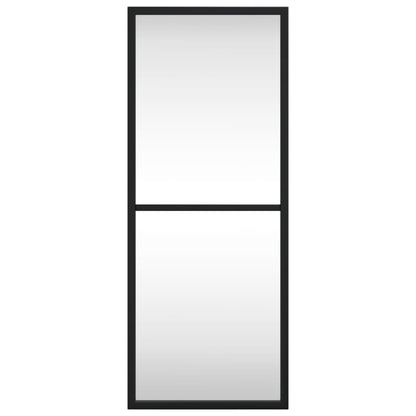 Specchio da Parete Nero 20x50 cm Rettangolare in Ferro