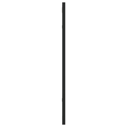 Specchio da Parete Nero 50x60 cm Rettangolare in Ferro