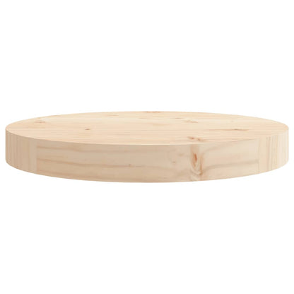 Piano Tavolo Rotondo Ã˜30x3 cm in Legno Massello di Pino